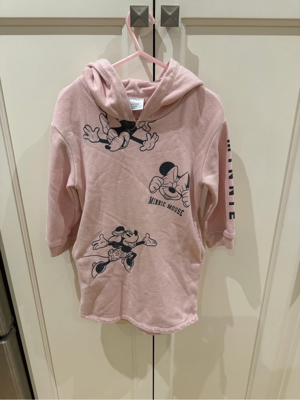 Gap 3t Minnie Mouse Pink Hoodie Dress